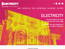 Tablet Screenshot of dlectricity.com